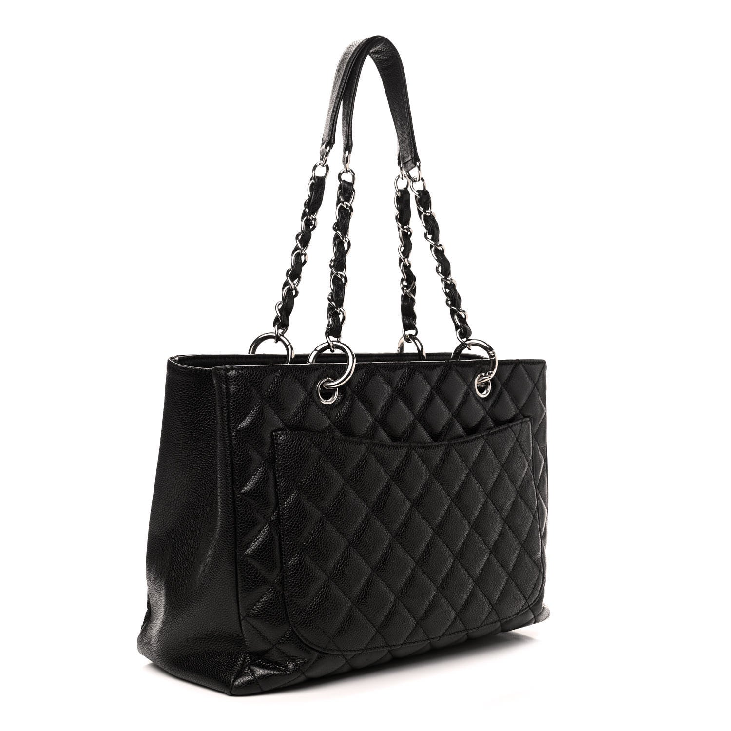 Chanel Caviar Quilted Grand Shopping Tote GST Black 2 of 4