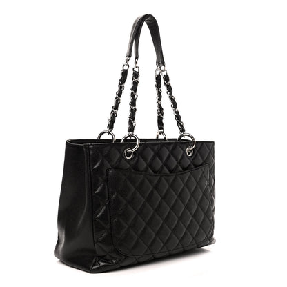 Chanel Caviar Quilted Grand Shopping Tote GST Black 2 of 4