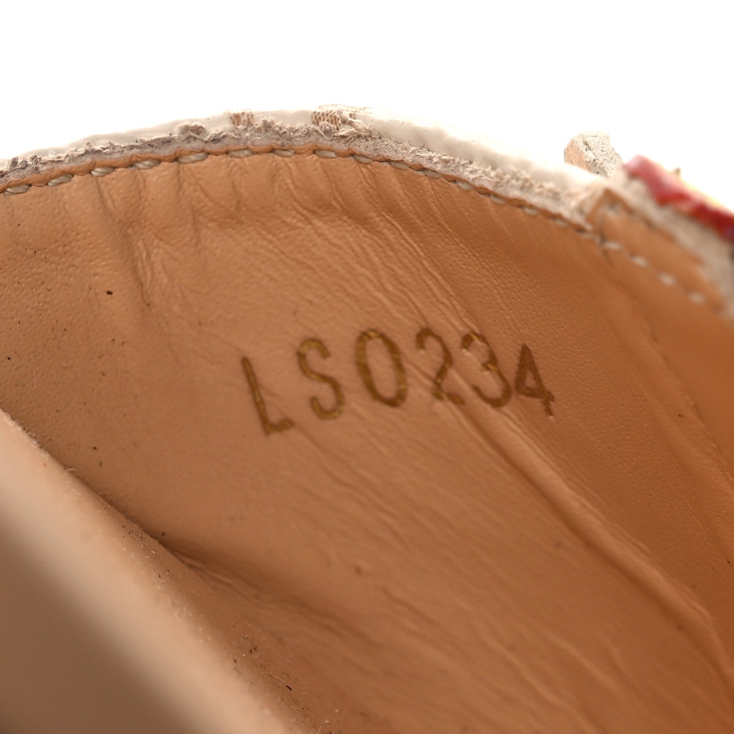 Monogram LV Frame Flat Mule 38.5 Dune Beige