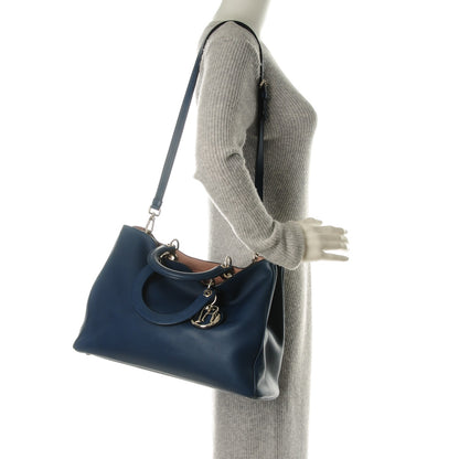 Christian Dior Smooth Calfskin Large Diorissimo Blue Marine 2 of 9