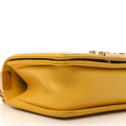 Chanel Lambskin Quilted Small Boy Flap Yellow 8 of 12