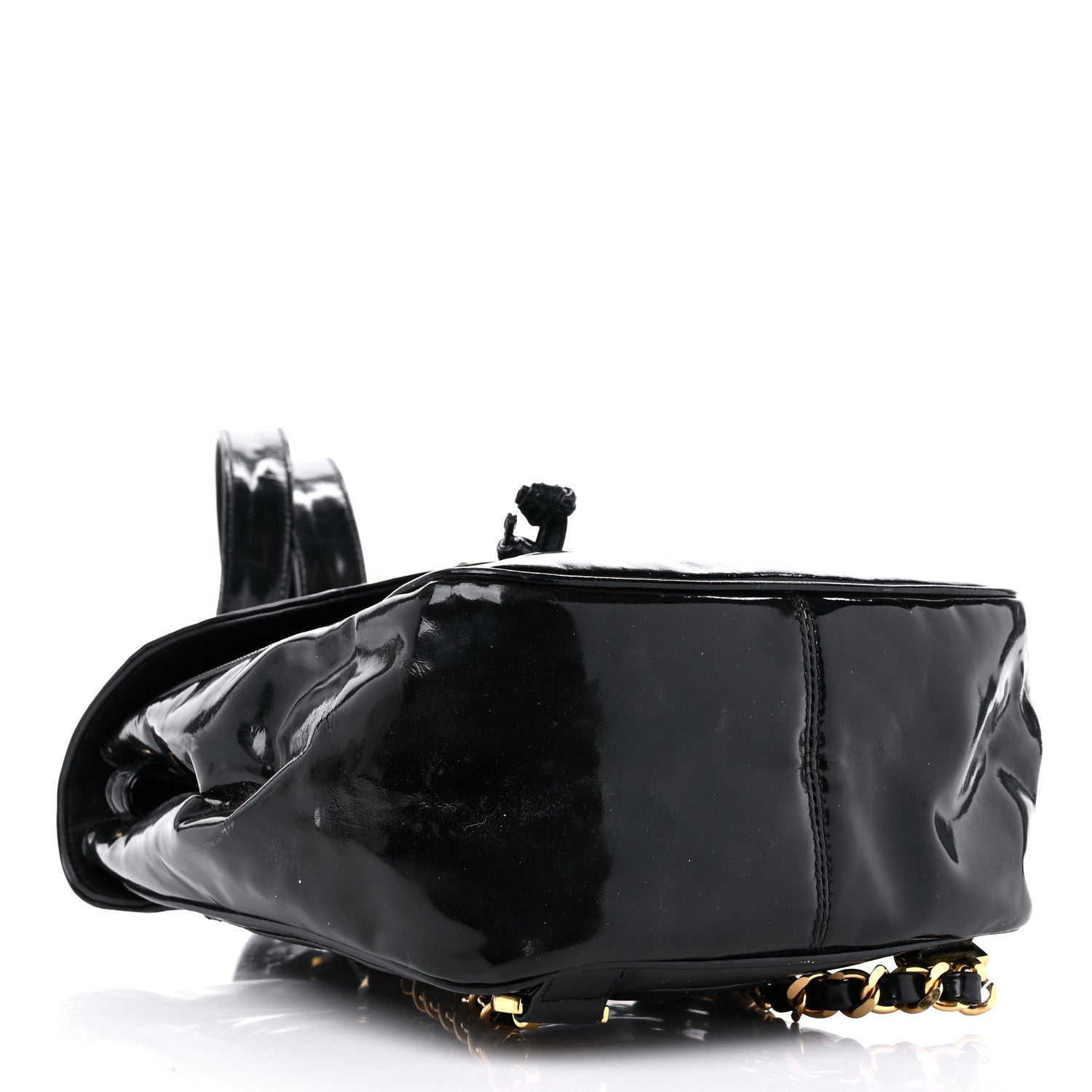 Chanel Patent CC Drawstring Backpack Black 4 of 19