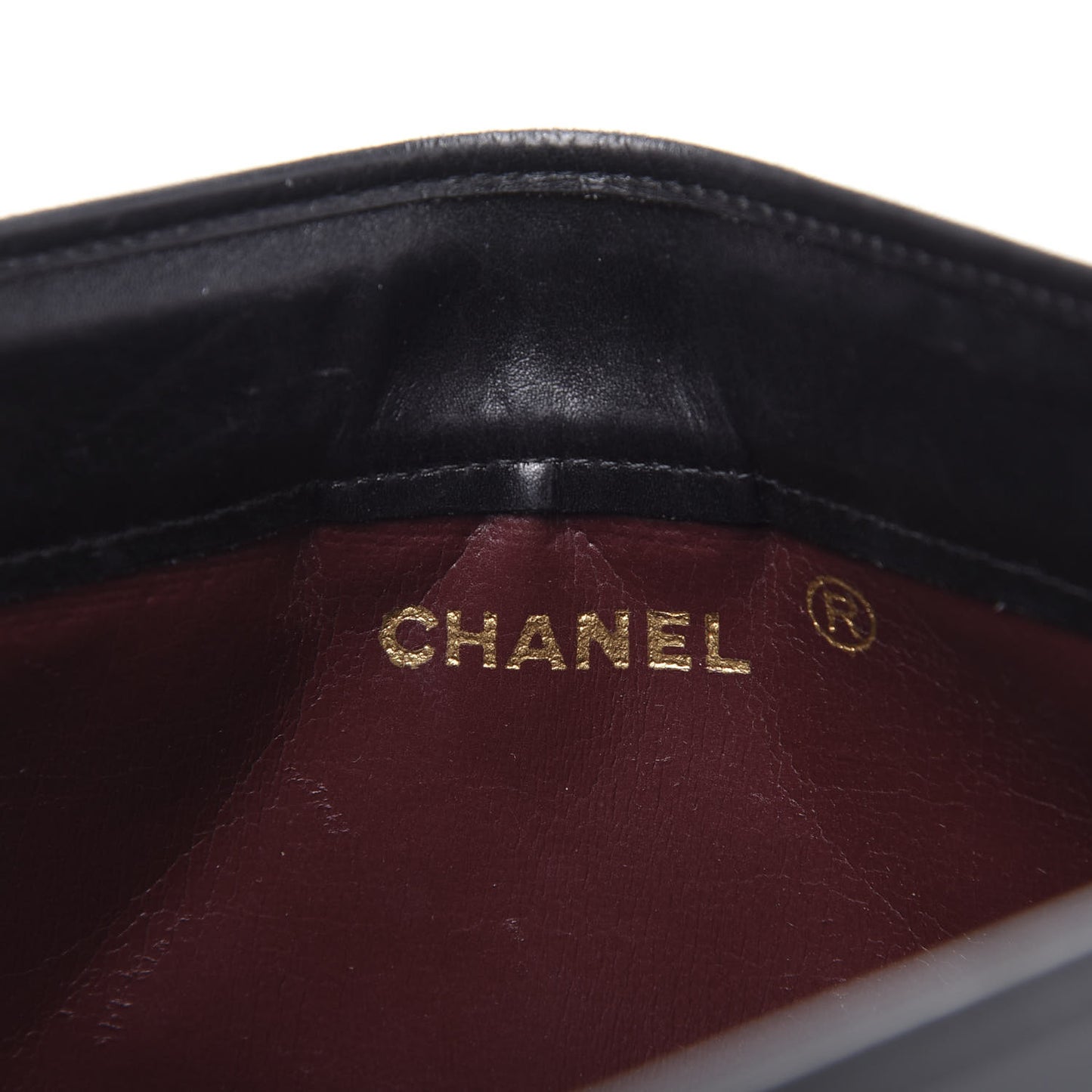 Lambskin Quilted CC Large Clutch Black
