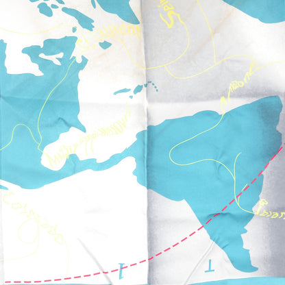 Hermes Silk Le Monde Est Une Fleuve Scarf 90 1 of 10