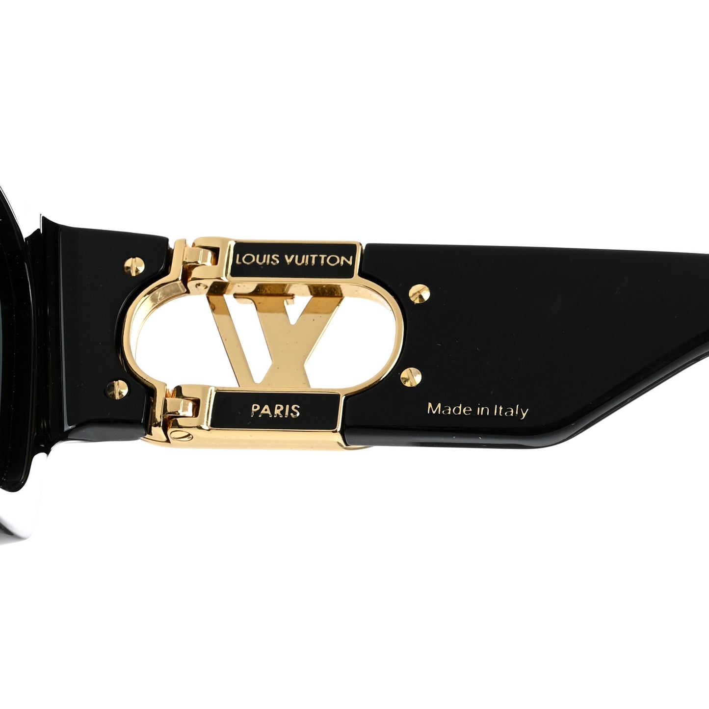 Acetate LV Link Square Sunglasses Z1478E Black