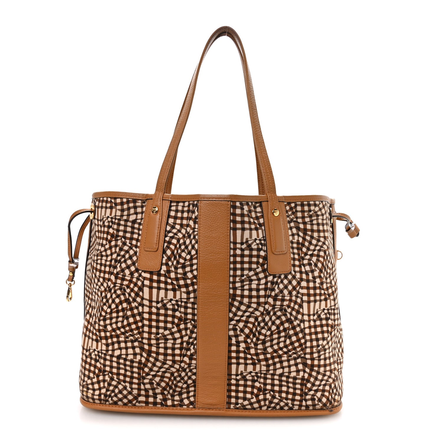 MCM Visetos Medium Liz Reversible Shopper Tote Cognac 3 of 16