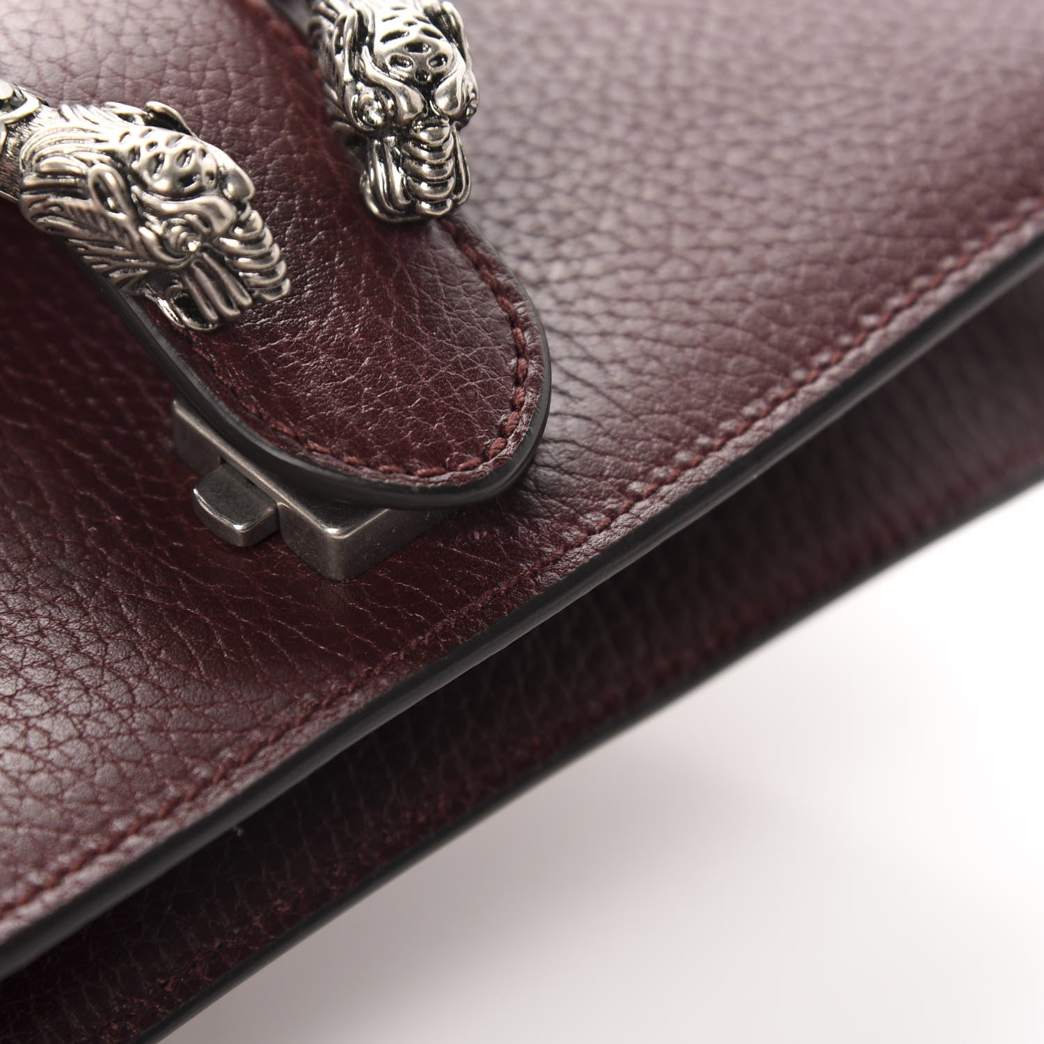 Gucci Dollar Calfskin Crystal Mini Dionysus Shoulder Bag Vintage Bordeaux 9 of 11