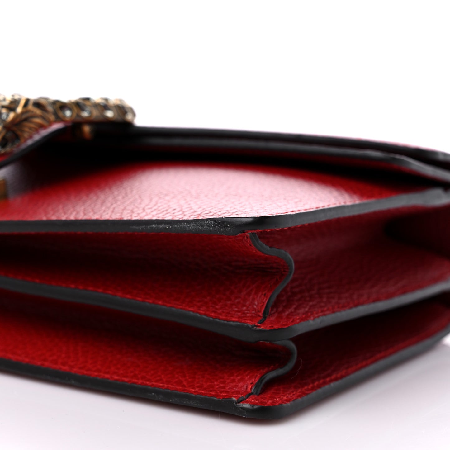 Dollar Calfskin Swarovski Crystal Small Dionysus Shoulder Bag Hibiscus Red