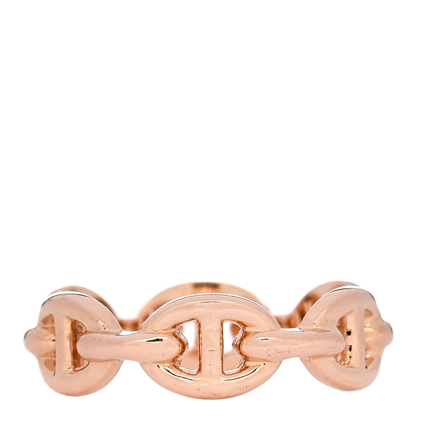 18K Rose Gold PM Chaine d'Ancre Enchainee Ring 52 6