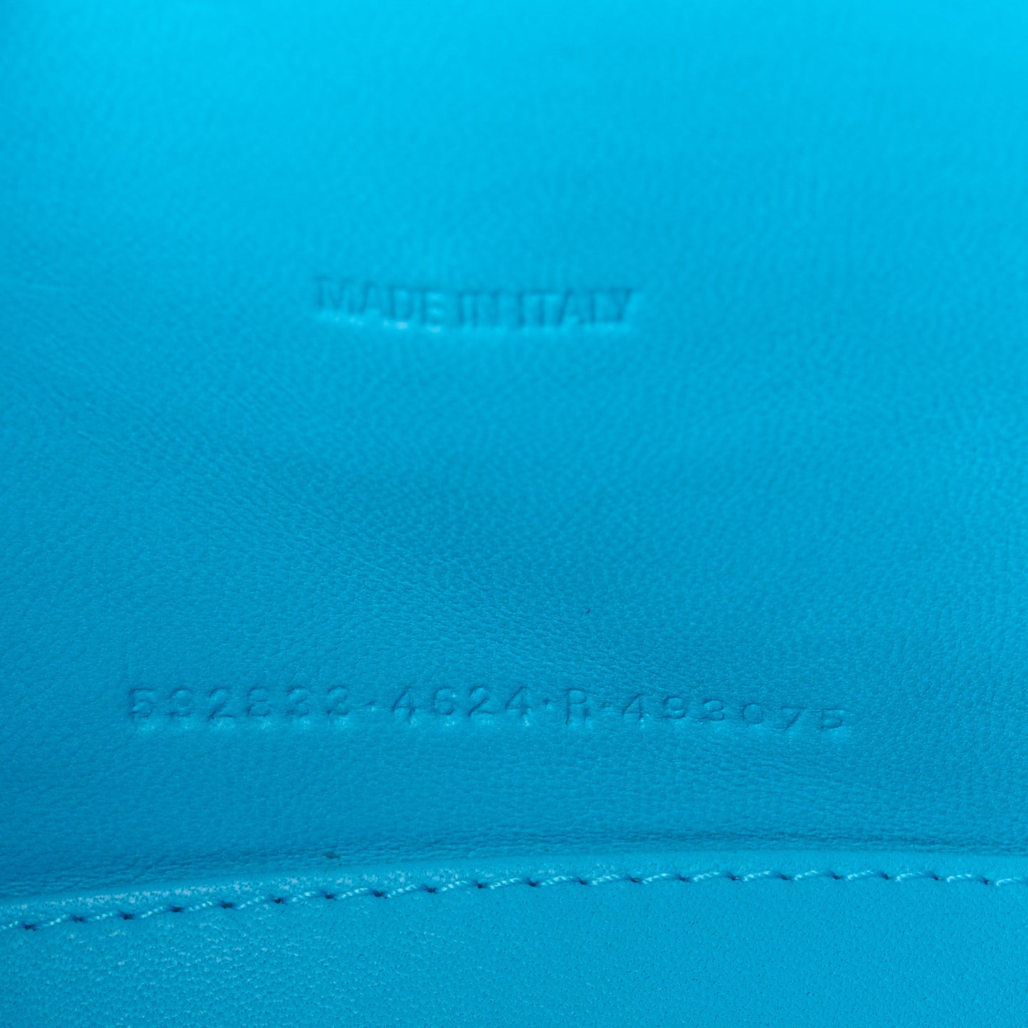 Shiny Calfskin Crocodile Embossed Hourglass Top Handle Bag XS Cyan