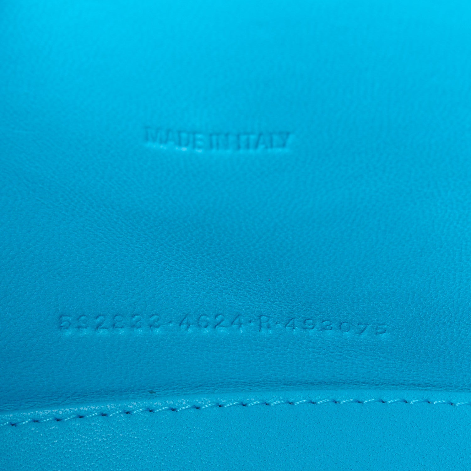 Balenciaga Shiny Calfskin Crocodile Embossed Hourglass Top Handle Bag XS Cyan 8 of 11