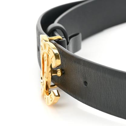 Chanel Calfskin Paris Button CC Belt 90/36 Black 3 of 6
