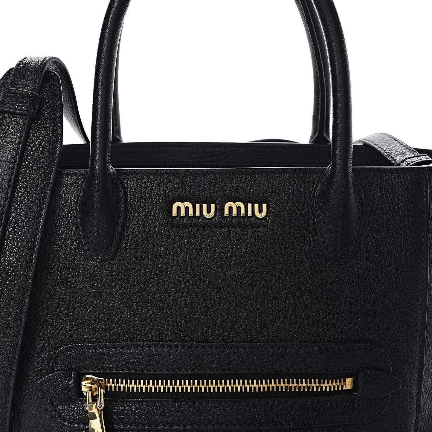 Goatskin Madras Tote Black