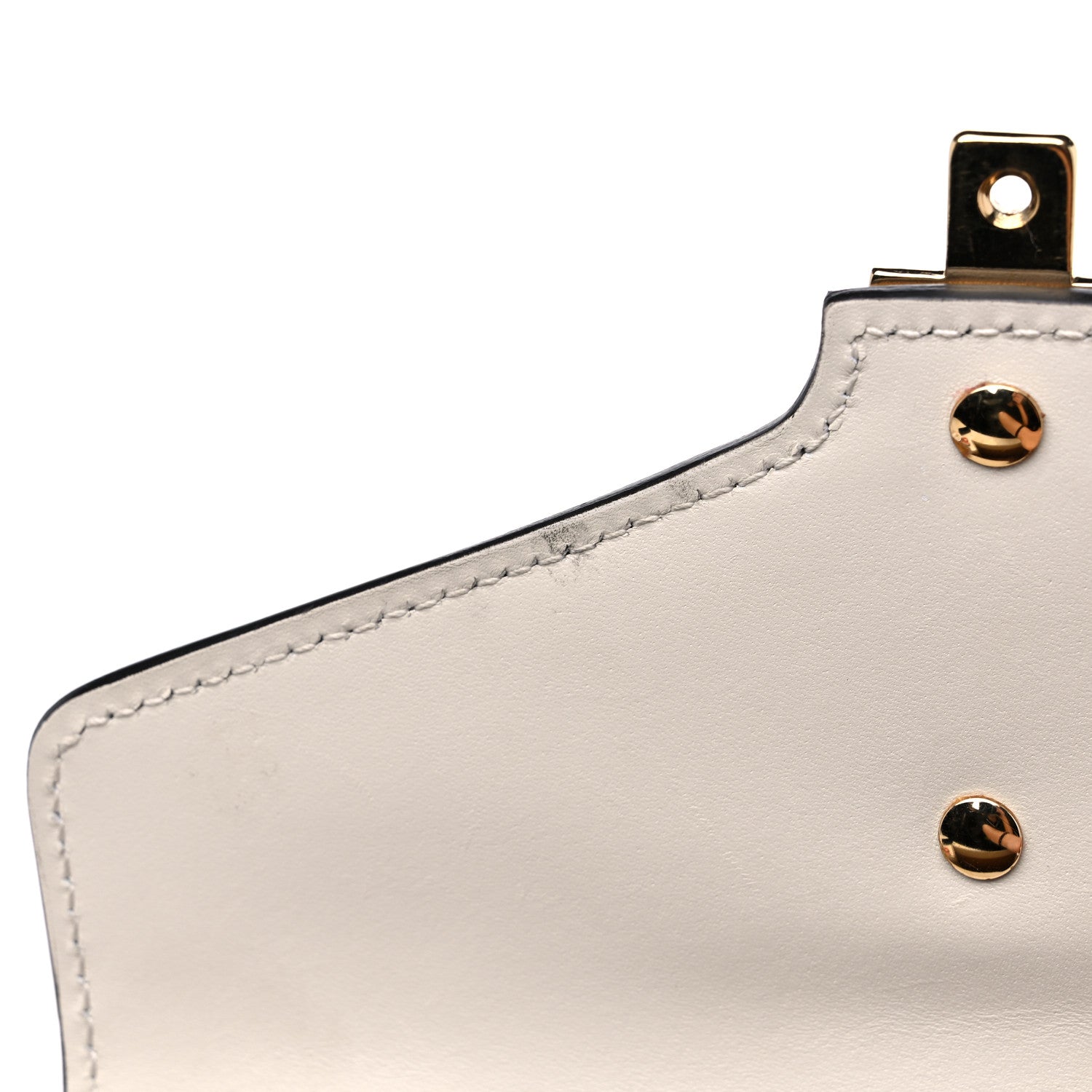 Gucci Calfskin Embroidered Mini Sylvie Top Handle Bag White 12 of 15