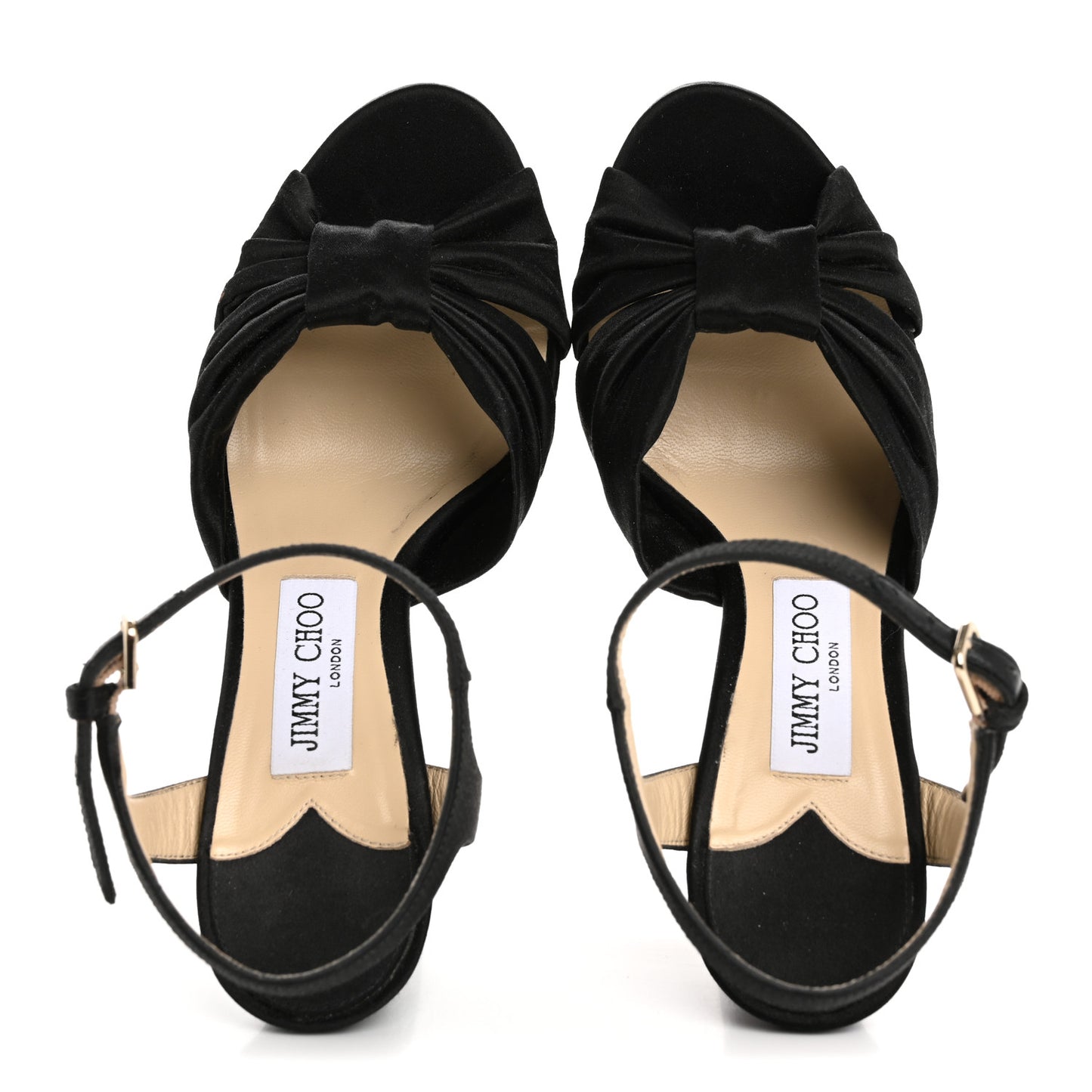 Satin Heloise 120 Sandals 38 Black