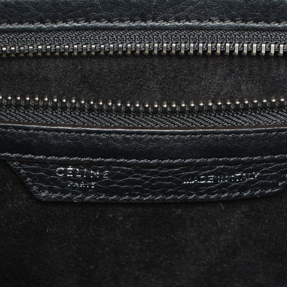 Celine Drummed Calfskin Mini Luggage Black 6 of 9