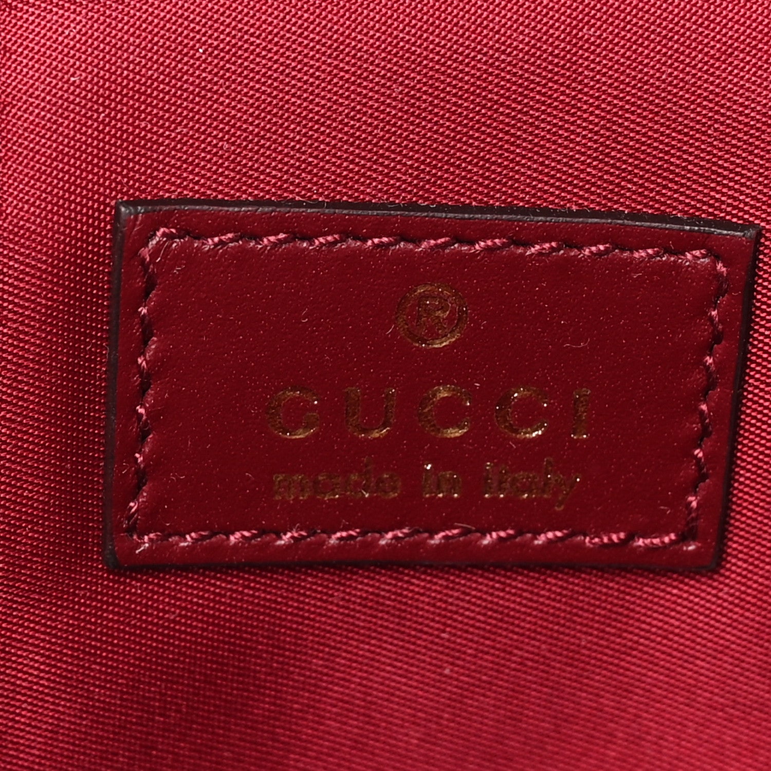 Gucci Patent Leather Bamboo Mini Vanity Bag Burgundy 6 of 10