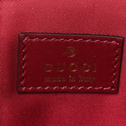 Gucci Patent Leather Bamboo Mini Vanity Bag Burgundy 6 of 10