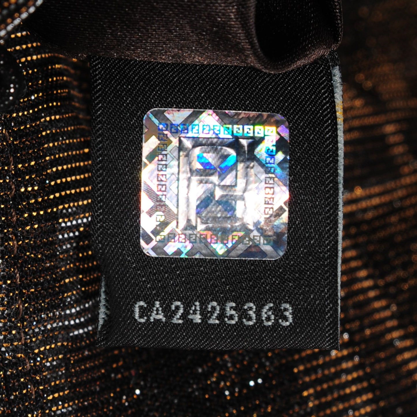 Metallic Lurex Zucca Mia Pochette Gold Silver
