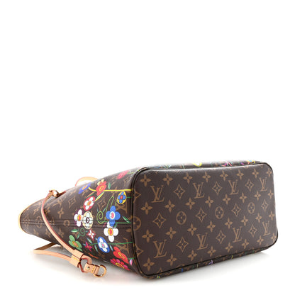 Louis Vuitton LV X TM Monogram Flowers Neverfull MM 5 of 10