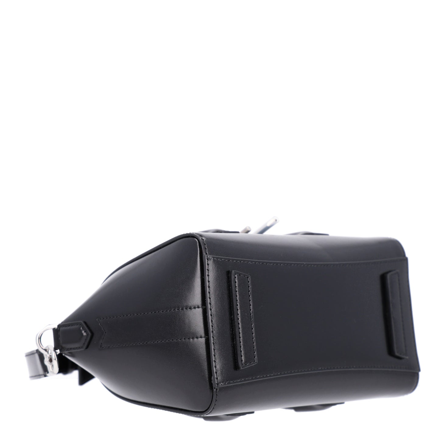 Box Calfskin Mini Lock Antigona Shoulder Bag Black