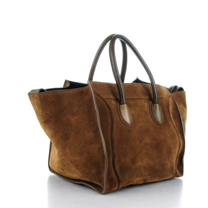 Celine Suede Medium Phantom Luggage Olive 3 of 8