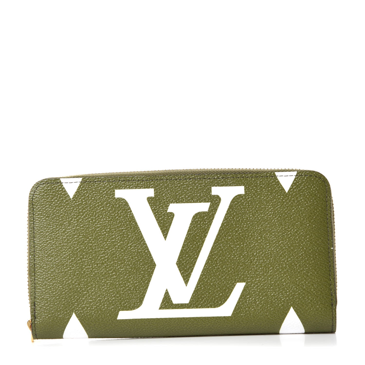 Louis Vuitton Monogram Giant Zippy Wallet Kaki White 1 of 9
