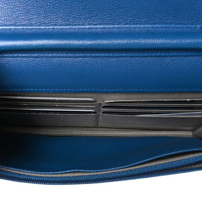 Chanel Caviar Sevruga Wallet on Chain WOC Blue 5 of 10