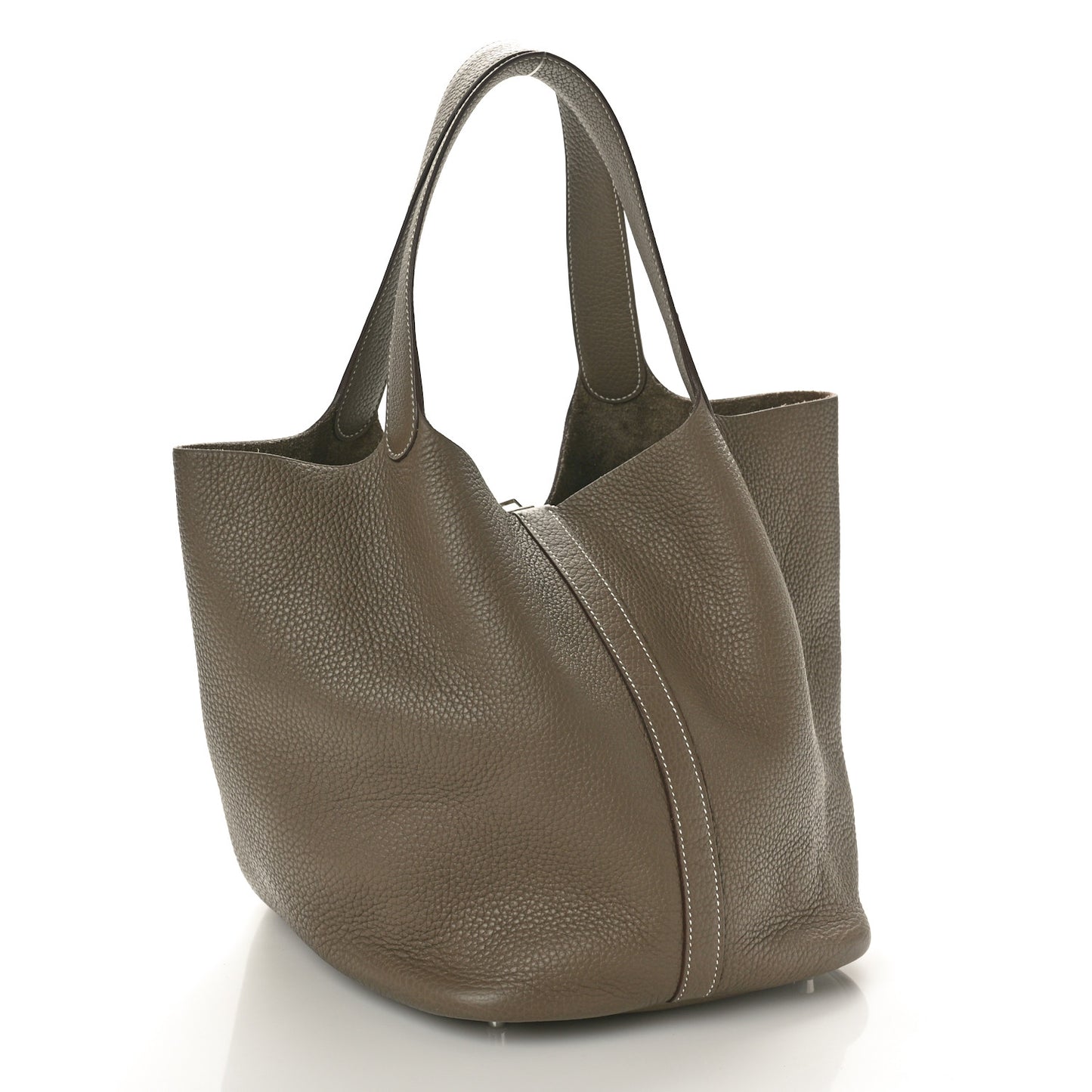 Taurillon Clemence Picotin Lock 26 GM Etoupe