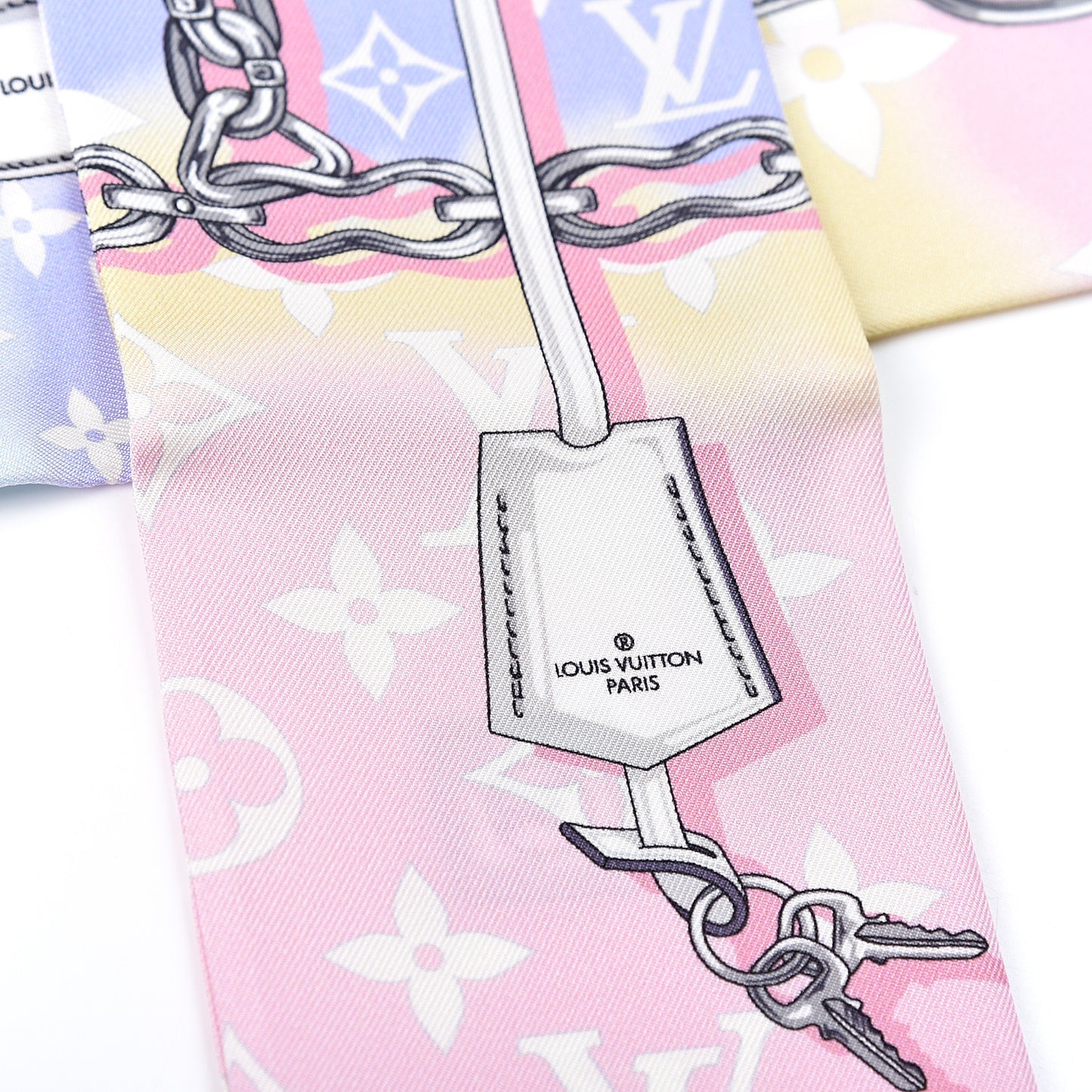 Silk Monogram Escale Confidential Bandeau Pink