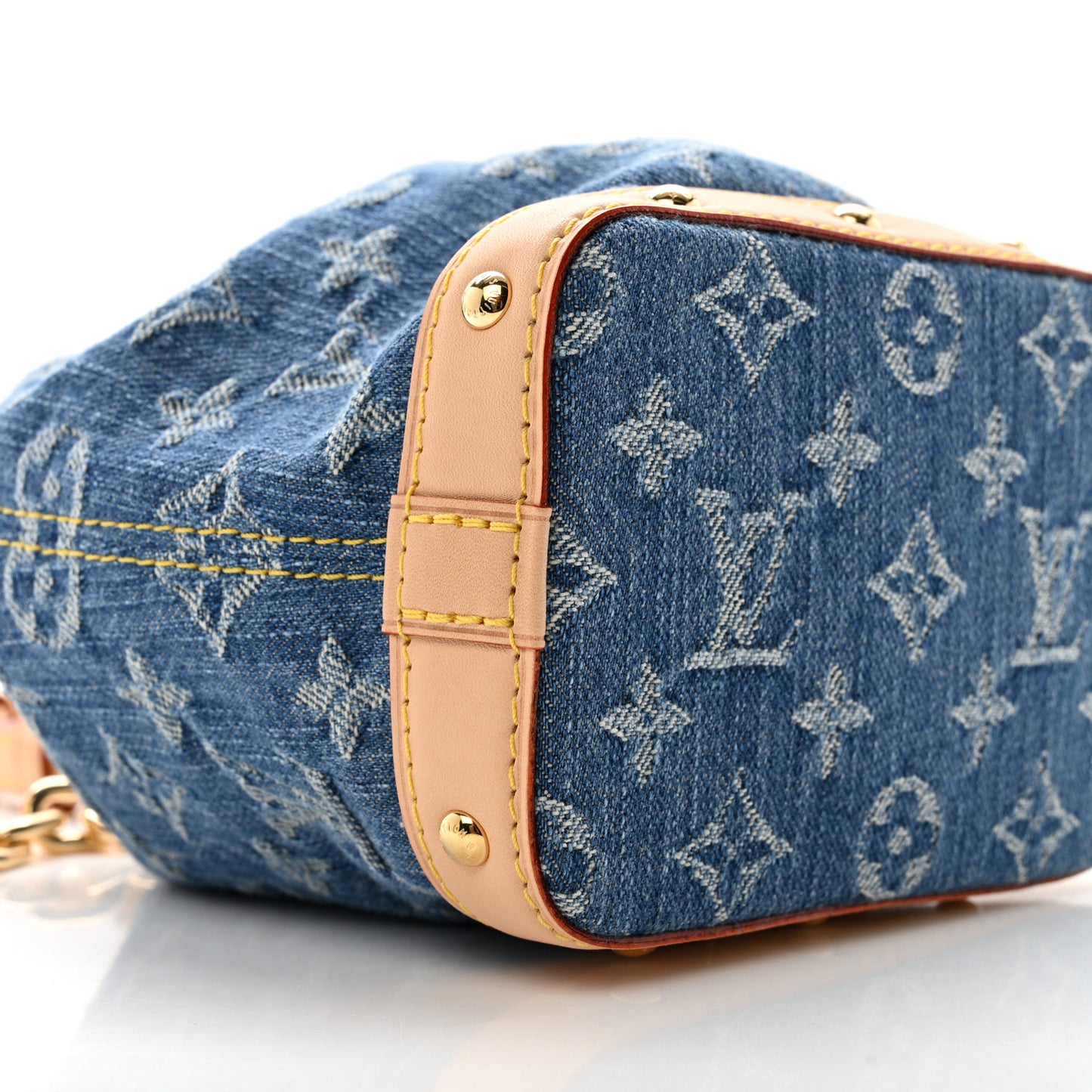 Monogram Denim Nano Noe Blue