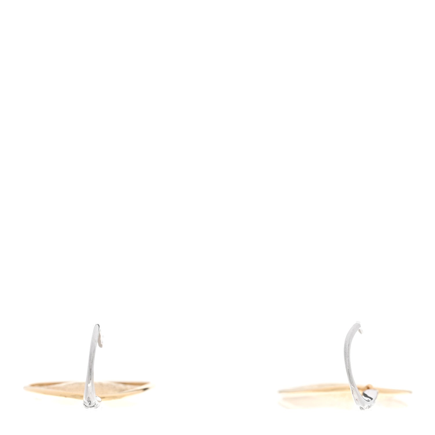 Marco Bicego 18K Yellow White Gold Diamond Lunaria Drop Earrings 4 of 5