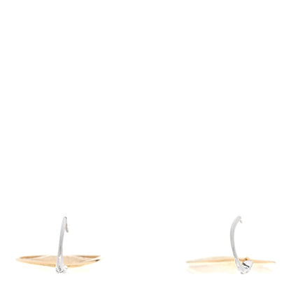 Marco Bicego 18K Yellow White Gold Diamond Lunaria Drop Earrings 4 of 5