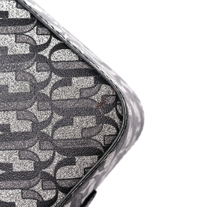 Jimmy Choo Glitter JC Logo Camera Bag Silver Black 9 of 10