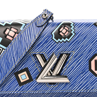 Louis Vuitton Epi Azteque Twist Shoulder Bag MM Denim Light 8 of 11