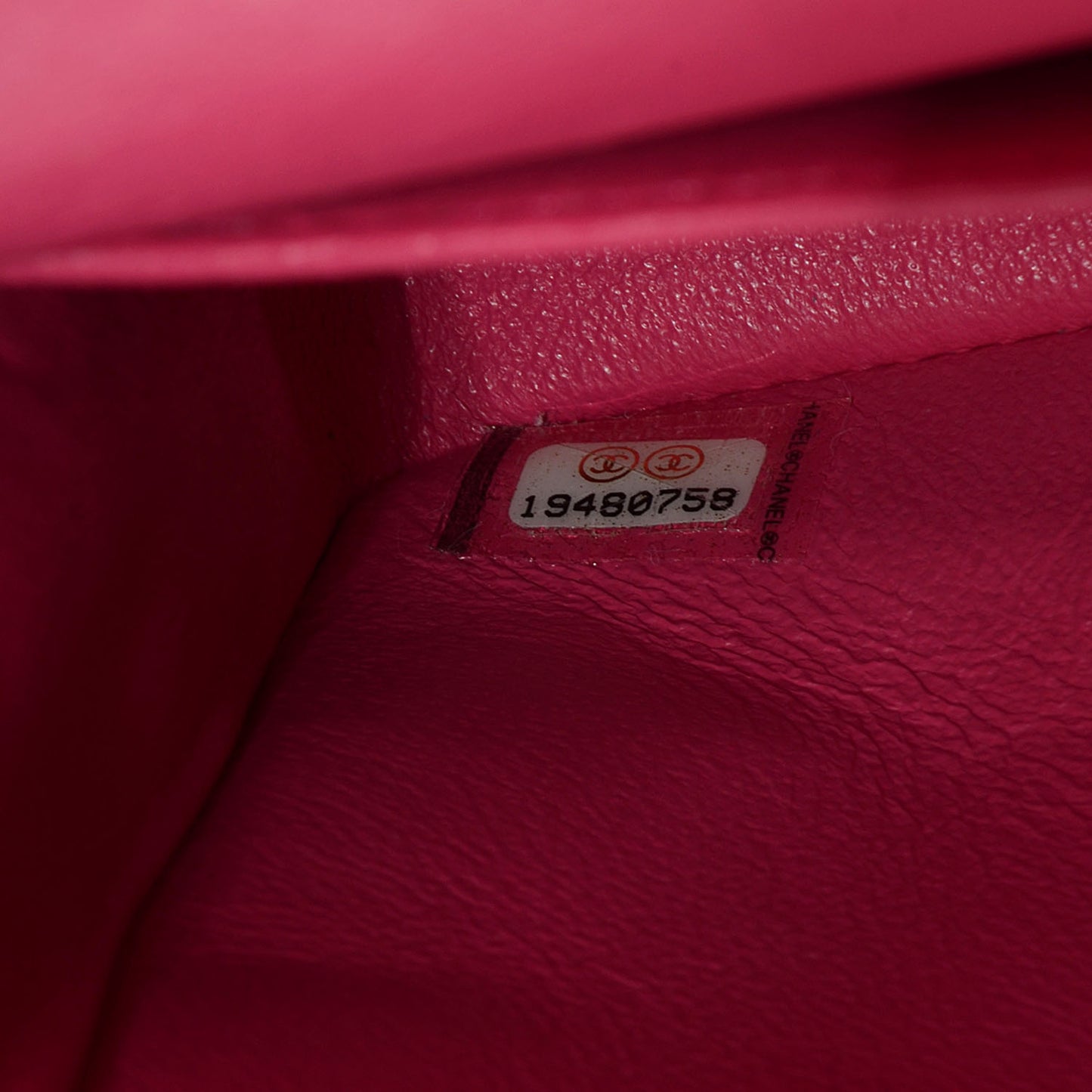 Lambskin Medium Double Flap Dark Pink