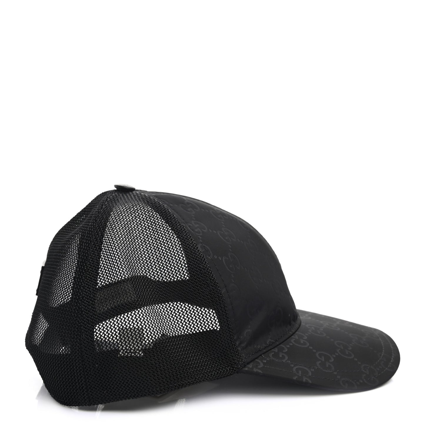 Nylon Monogram Baseball Hat M Black