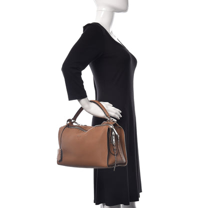 Fendi Cuoio Romano Selleria Lei Boston Tote Mou 2 of 12