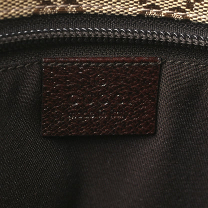 Gucci Monogram Web Small Flat Messenger Crossbody Dark Brown 6 of 9