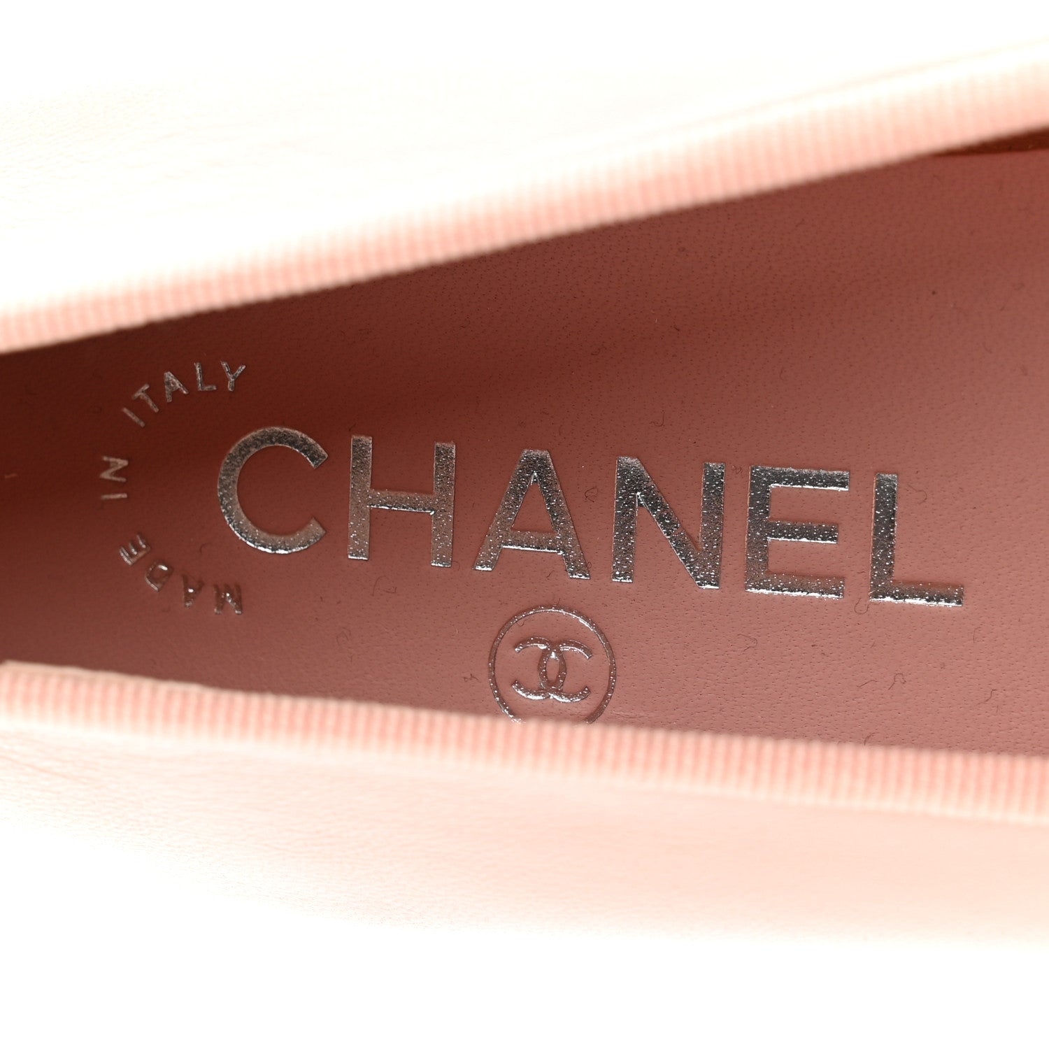 Chanel Lambskin Cap Toe CC Ballerina Flats 39 Light Pink Dark Pink 6 of 8