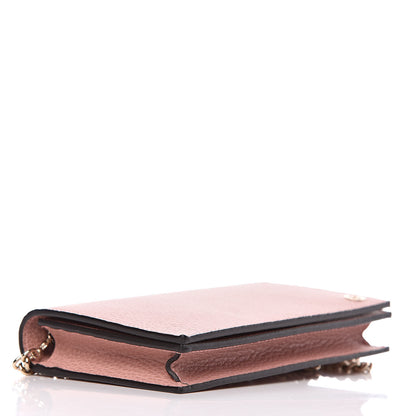 Gucci Dollar Calfskin Medium Betty Chain Wallet Soft Pink 4 of 9
