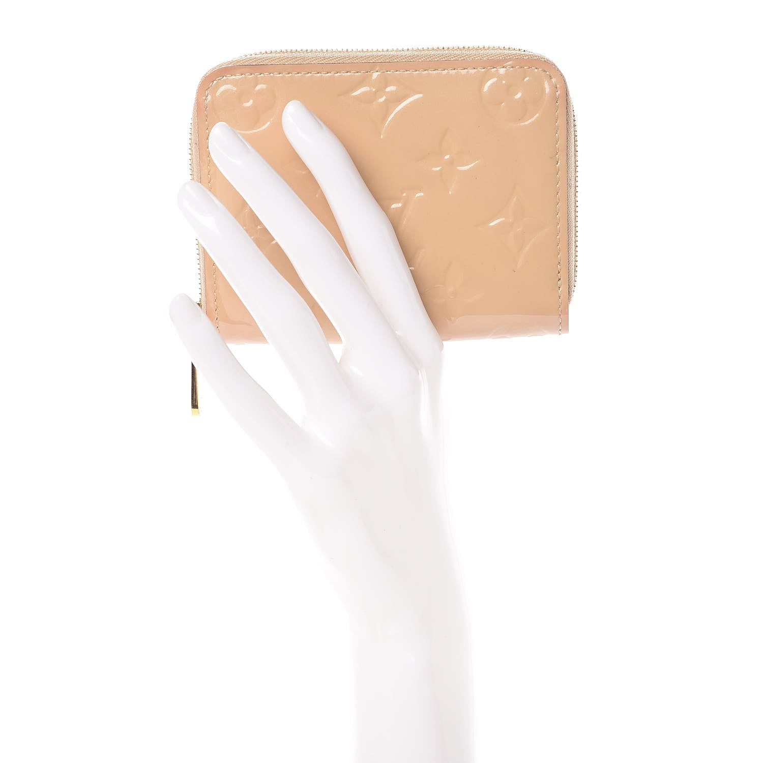 Louis Vuitton Vernis Zippy Coin Purse Beige Poudre 2 of 12