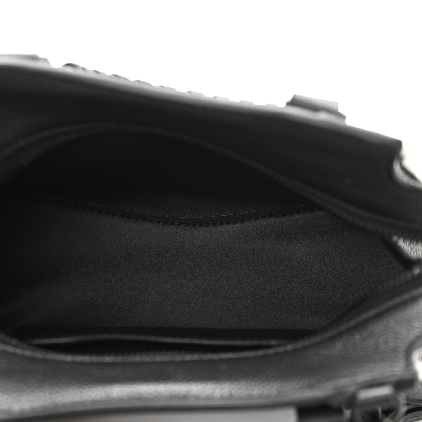 Grained Calfskin Neo Classic Black Hardware Mini City Black