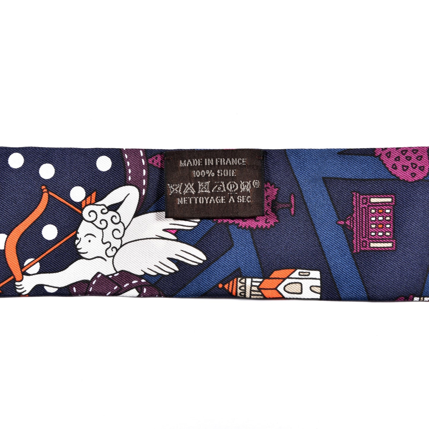 Silk Les Nouveaux Amoureux de Paris Twilly Marine Violet White