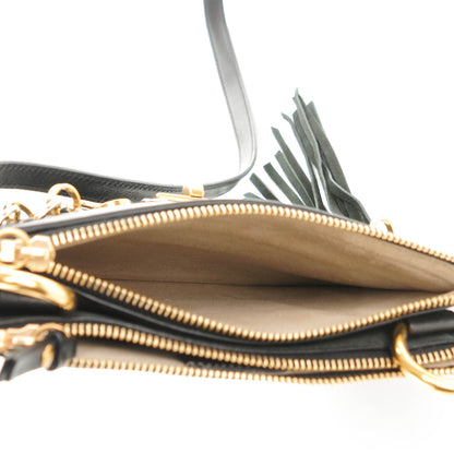 Chloe Calfskin Suede Small Jane Fringe Bag Black 5 of 7