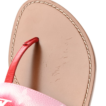 Louis Vuitton Monogram Escale Palma Sandals 37.5 Rouge 9 of 9