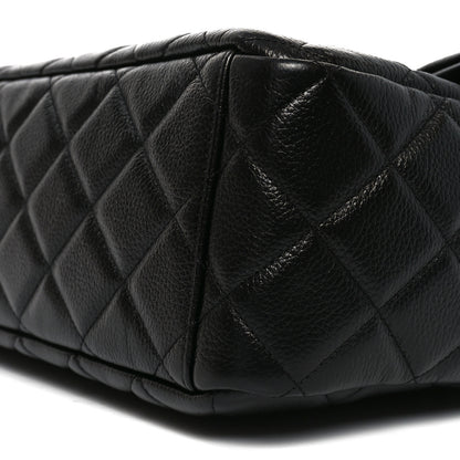 Chanel Caviar Quilted Small XXL Travel Flap Bag Black 10 of 11