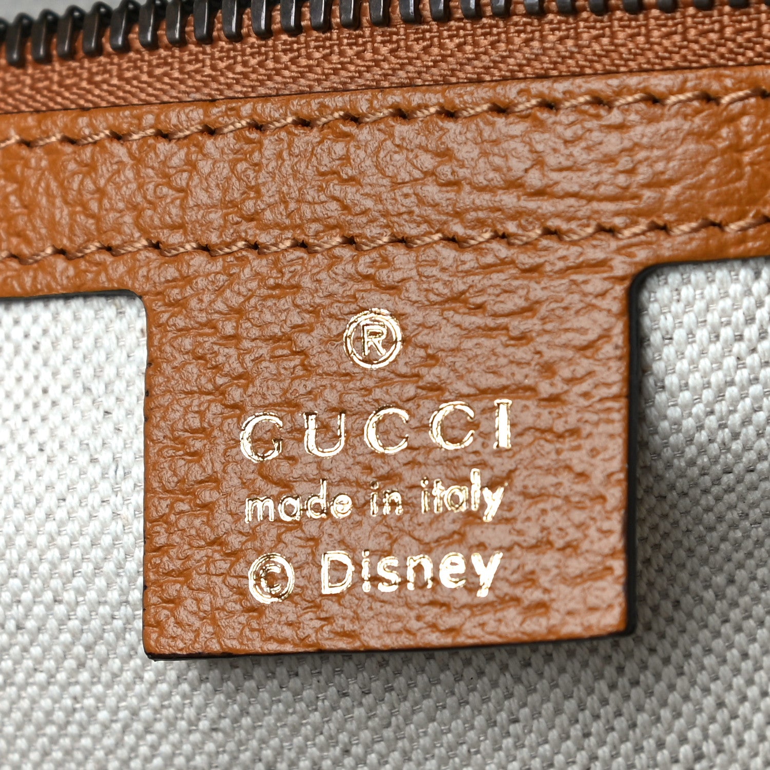 Gucci X DISNEY Mini Vintage GG Supreme Monogram Mickey Mouse Small Dome Backpack Beige Vintage Sun Oil 6 of 11