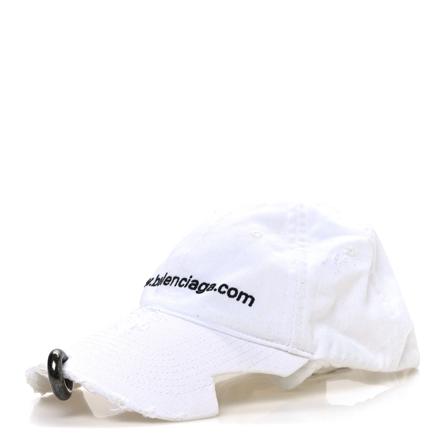 Balenciaga Cotton Drill Logo Baseball Cap S White 1 of 9