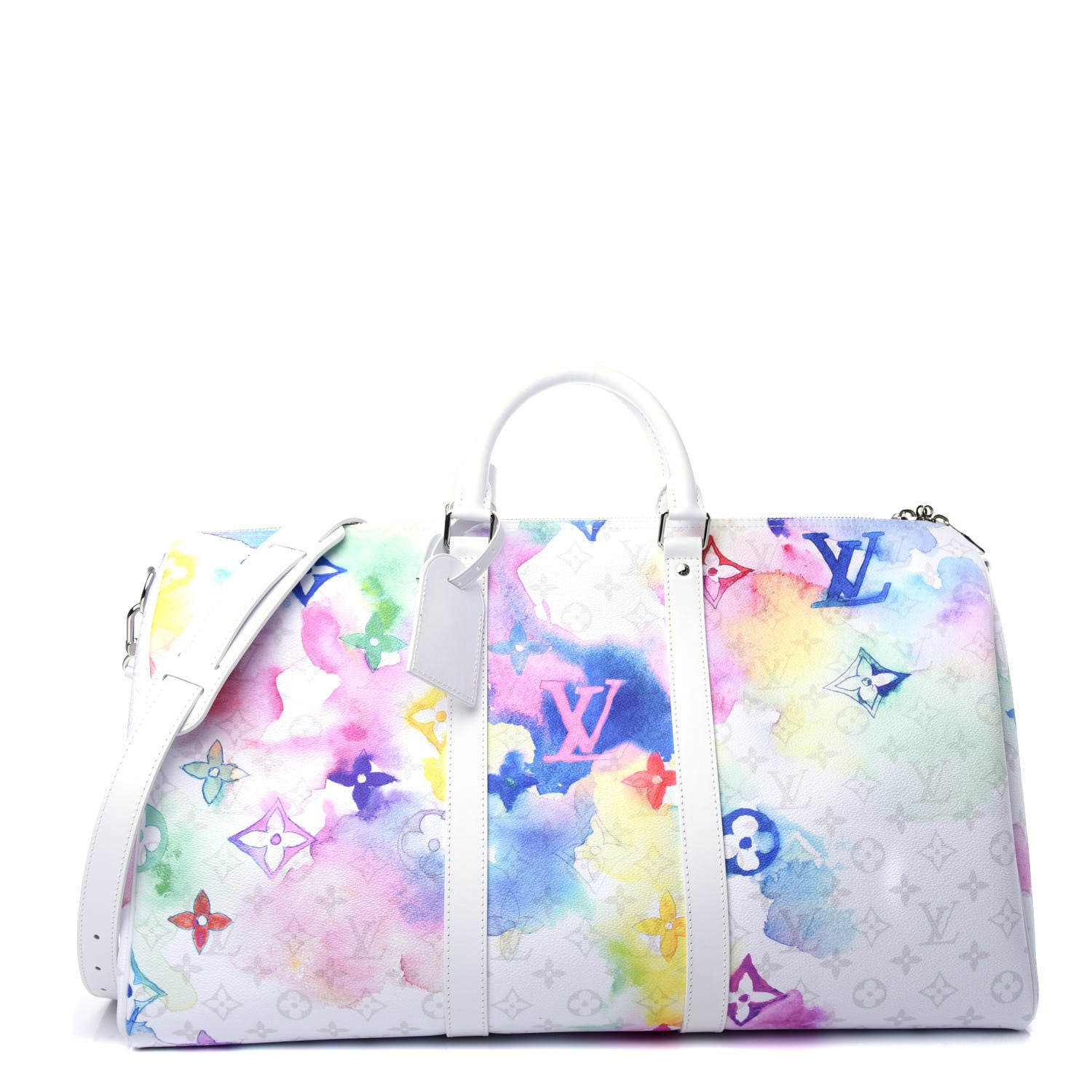 Louis Vuitton Monogram Watercolor Keepall Bandouliere 50 Multicolor 1 of 8